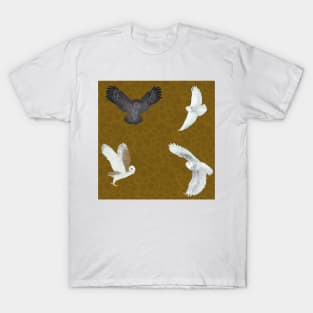 Soaring Owls Brown T-Shirt